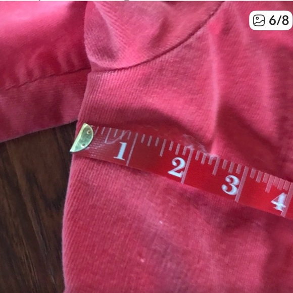 AMX Size 1X coral/pink corduroy jacket-hook and eye closure with grommets. - Picture 3 of 14